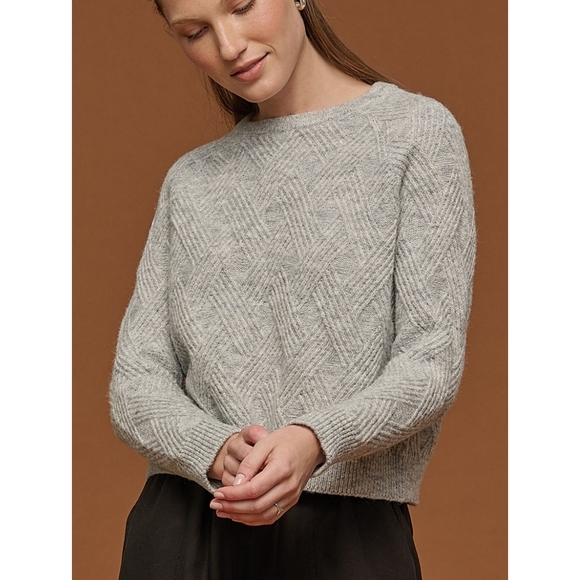 Tradlands Sweaters - TRADLANDS Orchard Crewneck Wool Blend Sweater Heather Grey XL